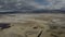 Aerial Drone View of small town Tecopa just outside of Death Valley National Park on a bright sunny day in California