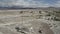 Aerial Drone View of small town Tecopa just outside of Death Valley National Park on a bright sunny day in California