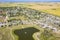 Aerial Drone View of the town of Dalmeny Saskatchewan