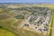 Aerial Drone View of the town of Dalmeny Saskatchewan