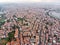 Aerial Drone View of Unplanned Urbanization Istanbul City with Apartment Buildings Yenikapi Samatya in Turkey.