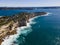 Aerial drone view of Watsons Bay in East Sydney, Australia looking toward South Head