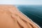 Aerial Drone, Where Desert Meets the Ocean, Sandwich Harbour, Namibia, Africa