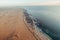 Aerial Dune Textures of Namibian Desert, sunset at Swakopmund, Namibia, Africa