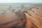 Aerial Dune Textures of Namibian Desert, sunset at Swakopmund, Namibia, Africa