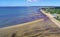 Aerial at Eastham, Cape Cod Showing the Low Tide Flats