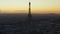 AERIAL: Eiffel Tower,Tour Eiffel in Paris, France Drone view with Beautful Sunset Sky