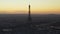 AERIAL: Eiffel Tower,Tour Eiffel in Paris, France Drone view with Beautful Sunset Sky