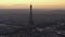 AERIAL: Eiffel Tower,Tour Eiffel in Paris, France Drone view with Beautful Sunset Sky