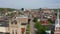 Aerial Elevating Up Over a Chruch Clocktower and Charleston West Virginia