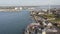 Aerial of the entrance to Portsmouth Harbour