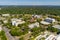 Aerial equirectangular 360 vr panorama of Downtown Tallahassee State Capitol Building