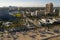 Aerial establishing photo of Fort Lauderdale Beach at sunset