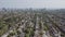 Aerial Establishing shot of a Toronto neighborhood during the summer.