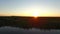 Aerial of the Everglades at dusk