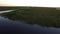 Aerial of the Everglades at dusk