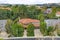 Aerial exterior shot of a luxury home in Calabasas, California.