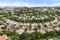 Aerial exterior shot of a luxury home in Calabasas, California.