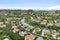 Aerial exterior shot of a luxury home in Calabasas, California.