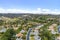 Aerial exterior shot of a luxury home in Calabasas, California.