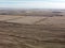 Aerial farm land in southern Manitoba