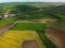 Aerial farmland