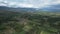 aerial farmland and clouds