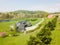 Aerial of Farmland and Farm Homes in Aspers, Pennsylvania