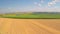 Aerial field of wheat