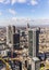 Aerial of the financial district in Frankfurt