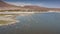 Aerial Flamingos. San Pedro de Atacama, Antofagasta - Chile. Desert.