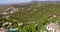 Aerial. Flight Over Houses and Trees in Andalucia