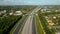 Aerial flight over I75 Sawgrass Expressway USA