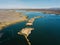 Aerial of floating islands