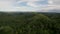 Aerial flyby of the Chocolate Hills, a major tourist attraction in the island of Bohol. Afternoon drone footage