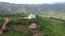 Aerial Flyby SHot of Lushoto Town based in Tanga Region of Tanzania, Remote calm district in Usambara Mountains in East