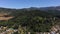 Aerial flyover of Powers, small town in Oregon