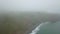 Aerial of Fog, Ocean, and Coastline of Northern California