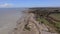 Aerial footage of Atherington and Climping beach in West Sussex