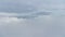 aerial footage of a clear and white early morning cloud scene,