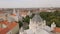 Aerial footage of the Cultural palace in Arad, Romania.
