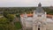 Aerial footage of the Cultural palace in Arad, Romania