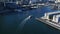 Aerial footage of Darling Harbour Sydney