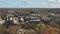 Aerial footage of downtown Morristown, New Jersey