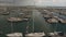 Aerial footage. Dun Laoghaire marina. Dublin. Ireland