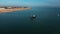 Aerial Footage of a local fishing boat at Selsey