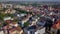 Aerial footage of a massive german city with modern architecture, 4k