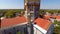 Aerial footage Memorial Presbyterian Church at St Augustine Florida