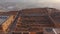 Aerial footage over Masada National Park at sunrise