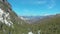 Aerial Footage Over Rodnei Mountains In Spring